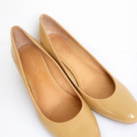 Corso Como Tan Patent Leather Heels Size 8 1/2 M. - Picture 4 of 6